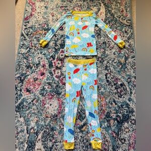 Little Sleepies Sun Showers rainbow pajamas